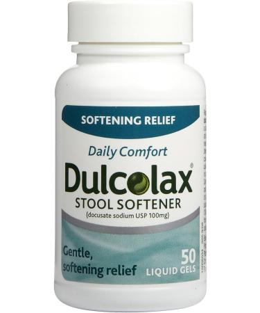DulcoLax Stool Softener Sugar Free Liquid Gels - 50 Gels - Buy Online on GoSupps.com