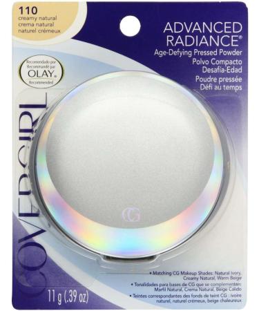 CoverGirl Advanced Radiance Age-Defying Pressed Powder Creamy Natural 110 0.39 oz (Pack of 6)