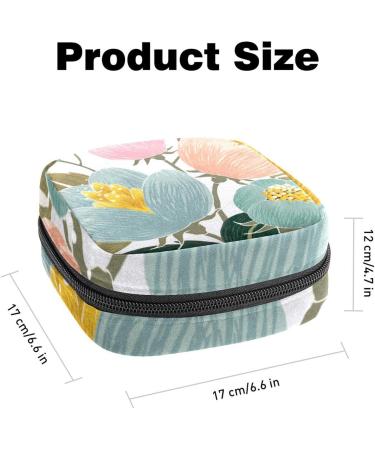 GIAPB Period Bag - Spring Flower Color Sanitary Napkin Storage & Travel Makeup Pouch - Buy Online on GoSupps.com