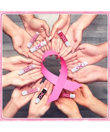 Siifert 25 Pack Breast Cancer Awareness Accessories Gifts Bulk Lip Balms Favors Pink Ribbon Lip Balms Favors Breast Cancer Awareness Month Support Party Items Decorations for Women Men Survivors - Buy Online on GoSupps.com