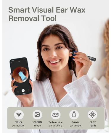 Ear Wax Removal Tool with Camera and Light | Ear Cleaner Kit for iOS & Android - Buy Online on GoSupps.com