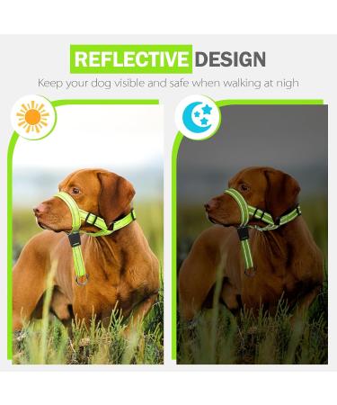 Weesiber Adjustable Soft Dog Handlebars | No Pulling Halter with Reflective Stripes for Small Dogs - Padded & Ideal for Training & Walking - Buy Online on GoSupps.com