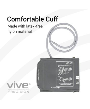 Vive Precision Small Blood Pressure Cuff Replacement - Fits 15-24cm Upper Arms - Adult & Senior Sizes - For Automatic Monitors (1 Pack) - Buy Online on GoSupps.com