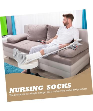 Gatuida Cast Toe Cover Sock Cotton Foot Fracture Socks for Men Warm Gypsum Sock Grey 33x26.5x0.8cm Ideal for Home Use International Shipping Available - Buy Online on GoSupps.com