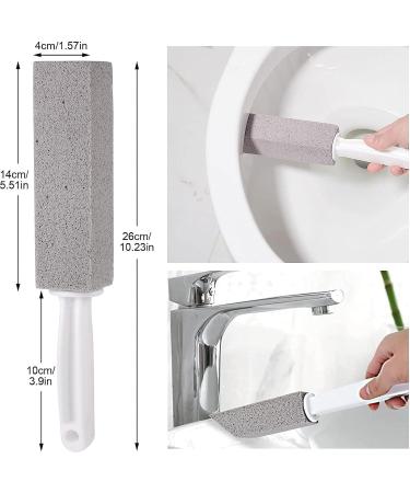 Buy Tzqfroce Pumice Stone Toilet Cleaner - 4 Piece Set for Kitchen Bathroom & Grill | Efficient Cleaning Tool with Handle - Gray & White - Buy Online on GoSupps.com