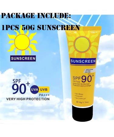 Mikabila (03)50g Sunscreen SPF 90 Sunscreen for Face and Body Moisturizing Sun Cream for Sensitive Skin UVA&UVB Protection Daily Hydrating Sunscreen Sun Protect & Moisture Sun Cream - Buy Online on GoSupps.com