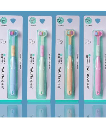 3-Page Toddler Toothbrush - Soft Bristles for Gentle Cleaning | Travel-Friendly Green Design - Buy Online on GoSupps.com