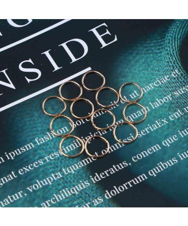 YHEAKNE Boho Tribal Circle Hair Ring Set | Gold Braid Rings & Dreadlock Decorations for Women & Girls - Buy Online on GoSupps.com