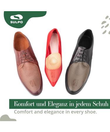 Buy Sulpo Orthopedic Shoe Insoles - Leather Half Soles & Cushions for Enhanced Comfort - Sizes 39/40 - Buy Online on GoSupps.com