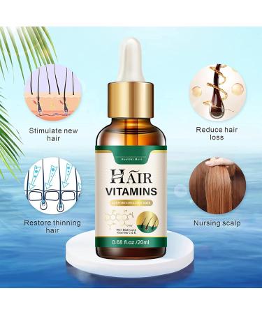 Biotin & VitaminC & Vitamin E Hair Growth Oil Treatment Hair Oil for Dry Damaged Hair Vitamin E Oil for Hair Hair growth Serum Strengthen Hair Repair Split Ends & Dry Hair Shiny Soft Moist Hair - Buy Online on GoSupps.com