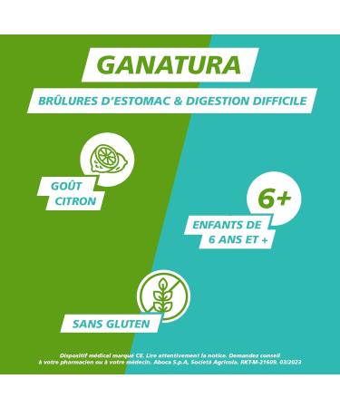 GANatura - 100% Natural - Heartburn and difficult digestion - 45 Tablets - Buy Online on GoSupps.com