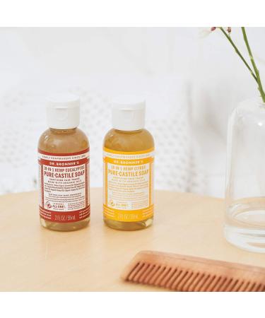 Dr. Bronner's Citrus Pure-Castile Liquid Soap 2oz - Organic Oils, 18-in-1 Uses for Face, Body, Hair, Laundry, Pets & Dishes - Vegan & Non-GMO - Buy Online on GoSupps.com