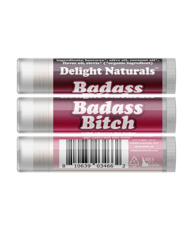 Delightfully Rude Badass B Lip Balm - Set of Three | International Shipping Available - Buy Online on GoSupps.com