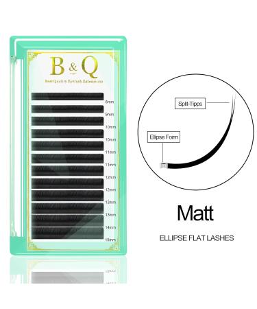 Flat Lashes 0.15 & 0.20 - C CC D DD Curl - Matte Black Eyelash Extensions 8-15 Mix (12mm) - BM-D-0.15-12 - Buy Online on GoSupps.com