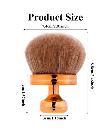 Extra Large Kabuki Makeup Brush - Streak-Free Self Tan Back Applicator | Unblemished Oval Face & Leg Application - Rose Gold - Buy Online on GoSupps.com