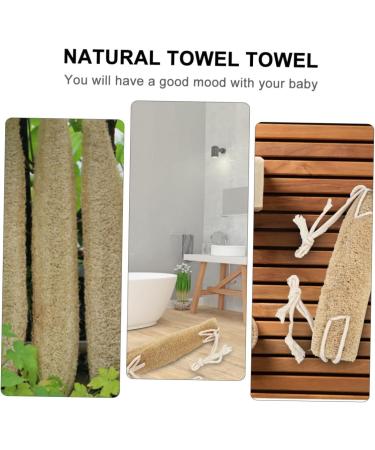 Beavorty Loofah Bath Towel & Body Scrubber - Exfoliating Shower Strap for Smooth Skin | Travel-Friendly Natural Back Scrubber - Buy Online on GoSupps.com