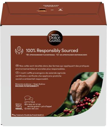 Nescaf Dolce Gusto Lungo Intenso - Coffee - 96 Capsules (Pack of 6 x 16 bottles) - Buy Online on GoSupps.com