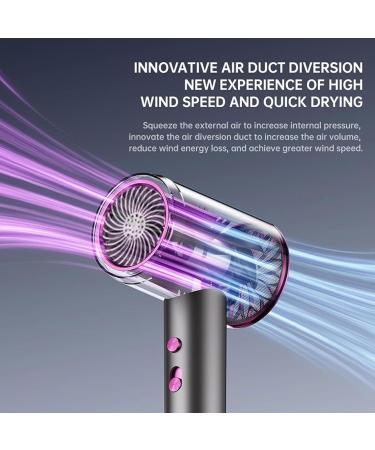 Numoya Hair Dryer Hair Dryer - Numoya Jetspeed Hair Dryer 2000w Adjustable Speed Blow Dryer With Diffuser For Curly Hair Numoya High-Speed Hair Dryer Travel Size Numoya Blow Dryer (Gray) - Buy Online on GoSupps.com