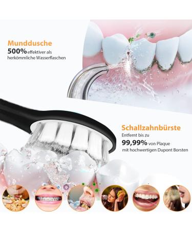 Buy the 2024 Test Winner Mouth Shower | IPX7 Electric Toothbrush & Oral Shower Combo | 39 000 VPM Powerful Cleaning - Buy Online on GoSupps.com