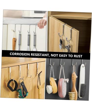 Alipis 4pcs Hook Wall Mount Coat Mounted Hooks Door Hanging Hook Wall Hanging Stainless Steel - Buy Online on GoSupps.com