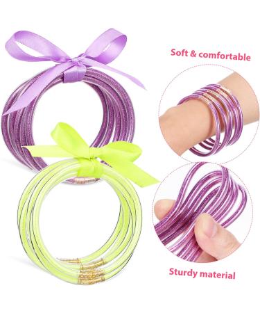 EXCEART 60pcs jewelry 80's accessories for women Silica gel wristband Miss little girl wrist bracelets Bracelet ribbon multi-layer bracelets 80s jewelry for women gold powder bow tie Gift - Buy Online on GoSupps.com