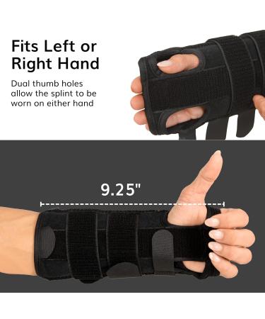 BraceAbility Volar Wrist Splint - Left/Right Hand Compression Support for Carpal Tunnel Fractures Sprains Arthritis Relief & More - Buy Online on GoSupps.com