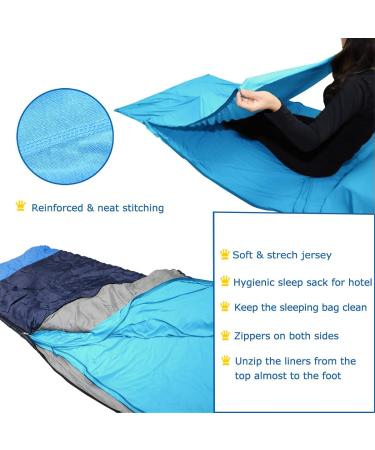 Browint Coolmax Travel Sheet with Zippers | Sweat-Wicking Sleep Sack for Adults | Mummy Sleeping Bag Liner | Ideal for Camping & Hotels - Buy Online on GoSupps.com