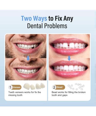 Fake Teeth Repair Kit - Moldable False Tooth for Fixing Broken & Missing Teeth - Natural Look - Set of 60 - Buy Online on GoSupps.com