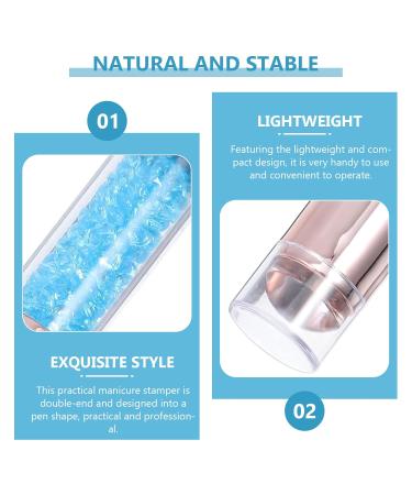 Minkissy Nail Stamp Kit - Silicone Gel Manicure Tool for Perfect Nail Art - DIY Nail Stamping Plates with Diamond Pebble Gel - Buy Online on GoSupps.com