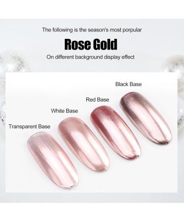 GZMAYUEN Chrome Nail Powder 6 Color Metallic Mirror Nail Powders Silver Gold Pink Chrome Powder for Nails 02 - Buy Online on GoSupps.com
