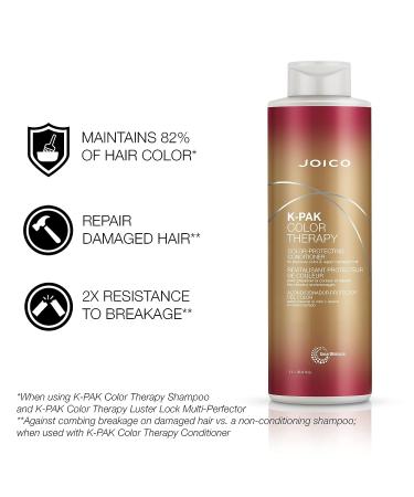 Joico K-PAK Color Therapy Conditioner | Color-Protecting | For Color-Treated Hair | 33.8 oz | With Keratin & Argan Oil - Buy Online on GoSupps.com