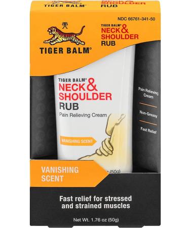 Tiger Balm Neck & Shoulder Rub Vanishing Scent 1.76 oz