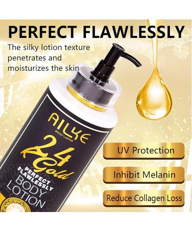 AILKE BOOST LUSTER AILKE 24k Gold Perfect Flawlessly Body Lotion Whitening AntiWrinkles Inhibit Melanin Moisturizing UV Protect With Nicotinamide Vitamin C 400ml Pack of 1 - Buy Online on GoSupps.com