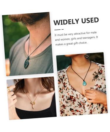 Clispeed 2St Amethyst Necklace with Safety Buckle | Crystal Coin Jewelry for Men & Women - International Shipping - Buy Online on GoSupps.com