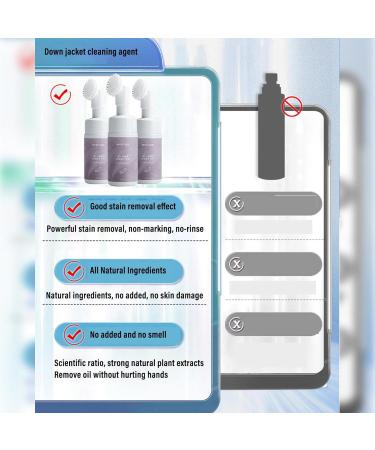 Down Jacket Cleaner 100ml Dry Cleaner Downwear Laundry Detergent with Brush Head | Wash Quick Cleaning Dry Cleaner for Down Jacket Underwear Shoes Bedclothes Carpet Hondony - Buy Online on GoSupps.com