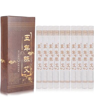 10pcs Moxa Rolls for Acupuncture - 5 Years Old Pure Moxibustion Sticks for Body Care & Massage - Buy Online on GoSupps.com
