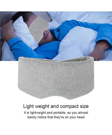 Salmue Sleep Eye Mask with Nose Baffle | Adjustable Blinder Blindfold for Travel and Nap | Comfortable and Breathable Eye Cover (Grey) - Buy Online on GoSupps.com