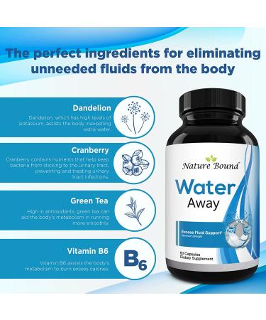 Water Away Supplement - Natural Diuretic Pills for Bloating Relief, Reduce Water Retention, Support Weight Loss and Boost Energy | [Brand Name] - Buy Online on GoSupps.com