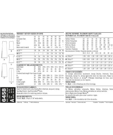 New Look Patterns Misses' Easy Knit Separates A 6458 - Sizes 10-22 - Buy Online on GoSupps.com