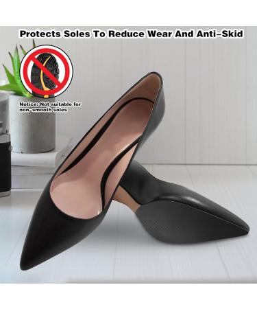 4Pcs Non-Slip Shoe Sole Protector Pads - Anti-Slip Grips for Heels & Sneakers | Durable Sole Repair Accessories (Black - Buy Online on GoSupps.com