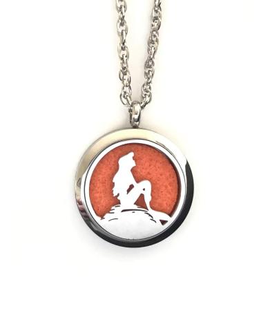 FIKA Ariel Little Mermaid Air Freshener Diffuser Locket - Aromatherapy Essential Oils Necklace for International Shipping - Buy Online on GoSupps.com