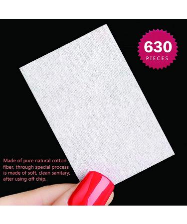 630PCS Lint Free Nail Wipes Cotton Pads, 2PCS Nail Files, and Push Down Pump Dispenser Bottle Set for Nail Polish Remover - Alcohol & Acetone & More - Buy Online on GoSupps.com