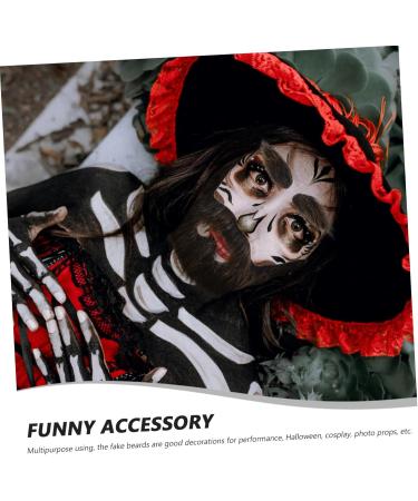 Outanaya 1 Set Beard Dress up Fake Whiskers Beard Costume Fake Long Beard Christmas Santa Claus Beard Plush - Buy Online on GoSupps.com
