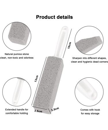 Koshifu Pumice Stone Cleaning Set - 4 Pieces with Handle for Toilet Kitchen Shower & Foot Care - Buy Online on GoSupps.com