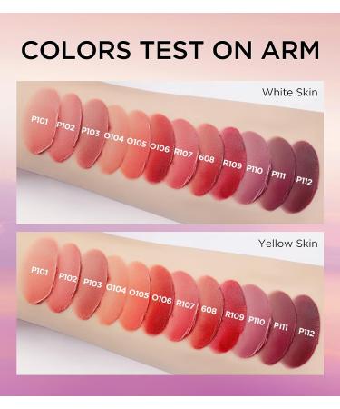 COLORKEY Velvety Mousse Fluffy Lip Mud (P101 All for Nude) - Long Lasting Matte Lipstick in Sunset Warm Colors | Smooth Velvet Lip Stains for Beauty Lips Makeup - Buy Online on GoSupps.com