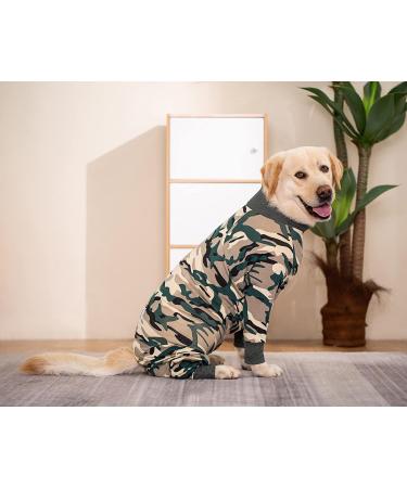 Miaododo Dog Onesie Pajamas For Medium Large dogs Professional Surgery Recovery Suit Full Belly for Shedding Allergy Anti Licking Wound Protection Dog Pjs Clothes(30 Camo) 30 Camo - Buy Online on GoSupps.com