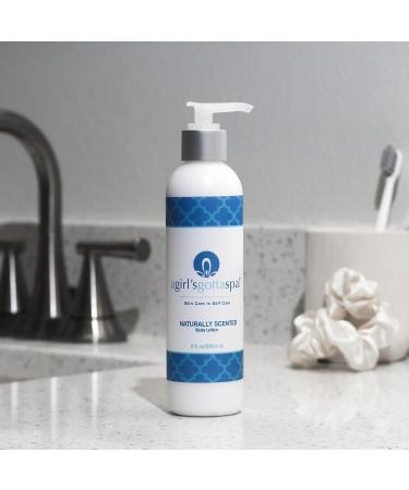 A Girl's Gotta Spa! Naturally Scented Body Lotion Unscented with Shea and Cocoa Butter 8oz - Buy Online on GoSupps.com