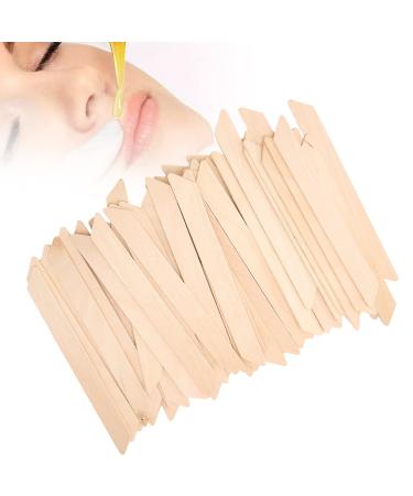 50PCS Wood Waxing Applicator Sticks Eyebrow Wax Sticks Wood Wax Spatulas for Face and Small Hair Removal Sticks