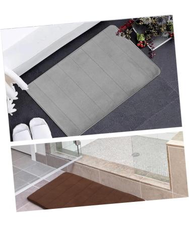 PRETYZOOM Area Rugs Tile Flooring Mat Outdoor Floor Mat Non Slip Carpet Bed Room Carpet Bath Mat Absorb Water Grey 20 x 32 cm (Rectangular) - Buy Online on GoSupps.com