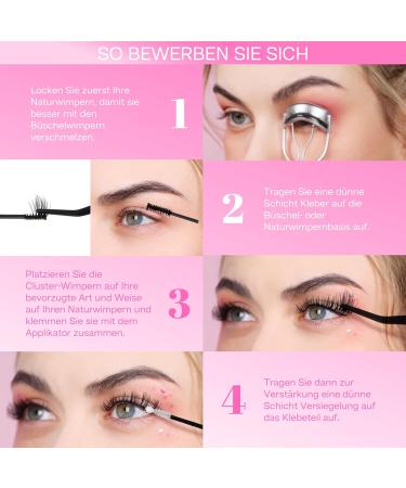 Calailis DIY Eyelash Extensions Set - 168 Pieces D Curl Individual Eyelashes Adhesive Remover & Applicator - Premium Lash Extension Kit (703) for Perfect Home Application - Buy Online on GoSupps.com